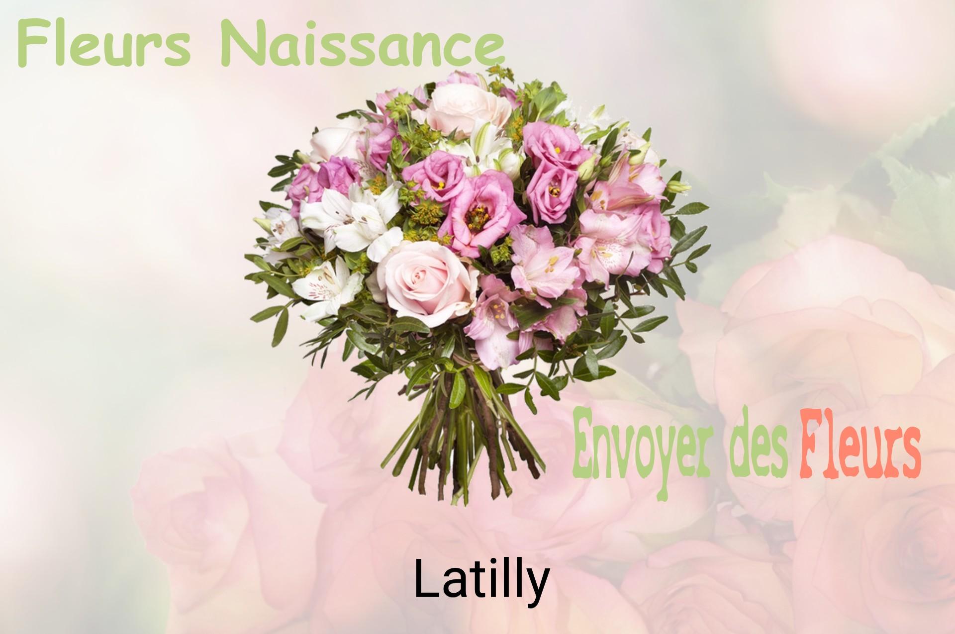 Bouquet de fleurs de naissance livré à Latilly